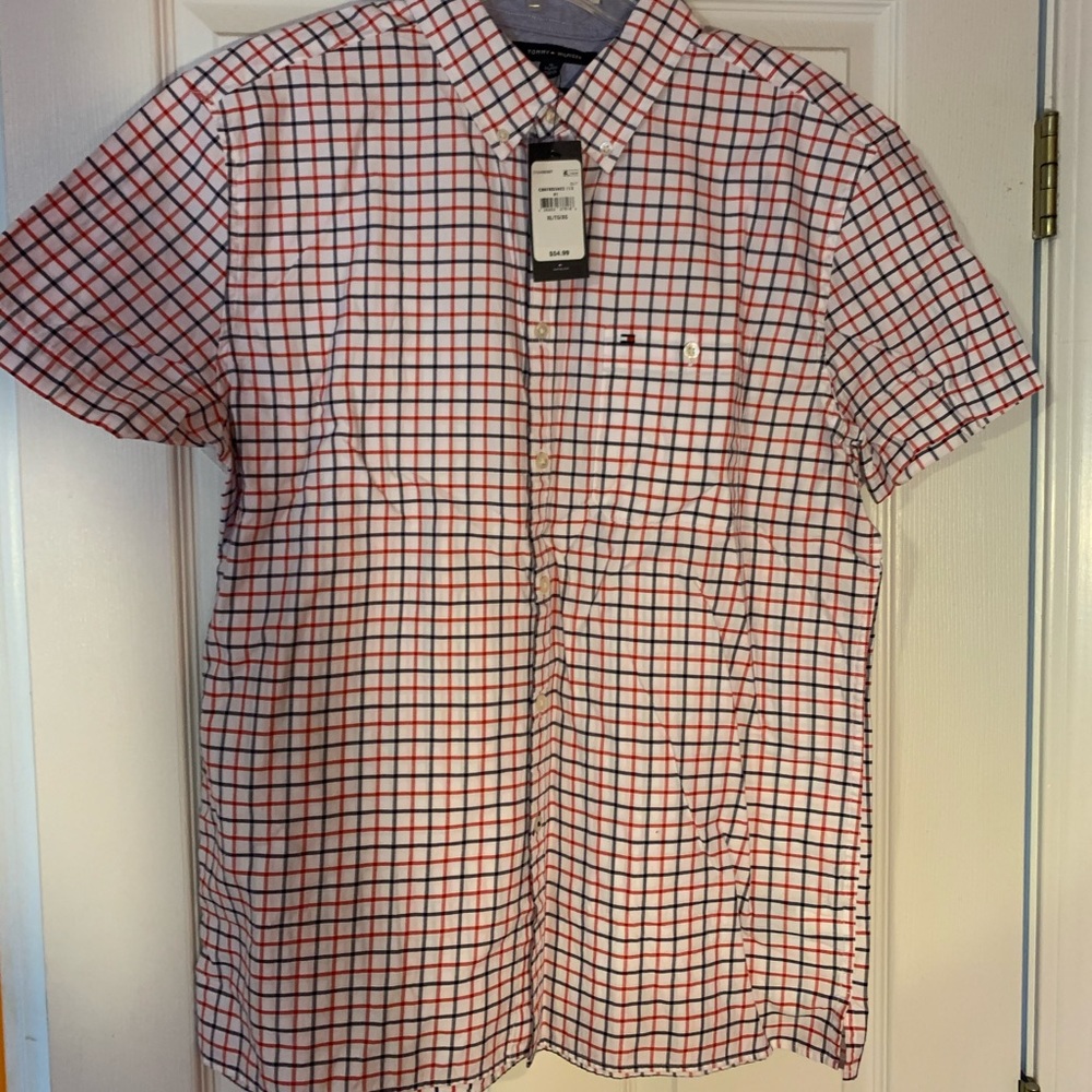 Tommy Hilfiger Slim Fit Short Sleeve Button Down